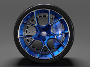 bugatti chiron wheel 5 3D Model