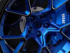 bugatti chiron wheel 5 3D Model