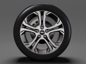 chevrolet bolt ev wheel 3D Model