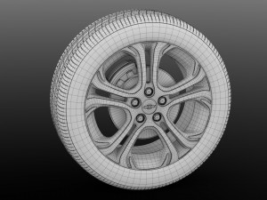 chevrolet bolt ev wheel Modello 3D