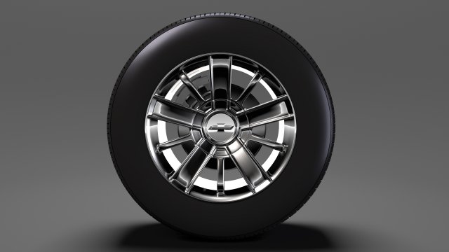 chevrolet silverado high country wheel 2017 Modelo 3D .c4d .max .obj .3ds .fbx .stl .blend 