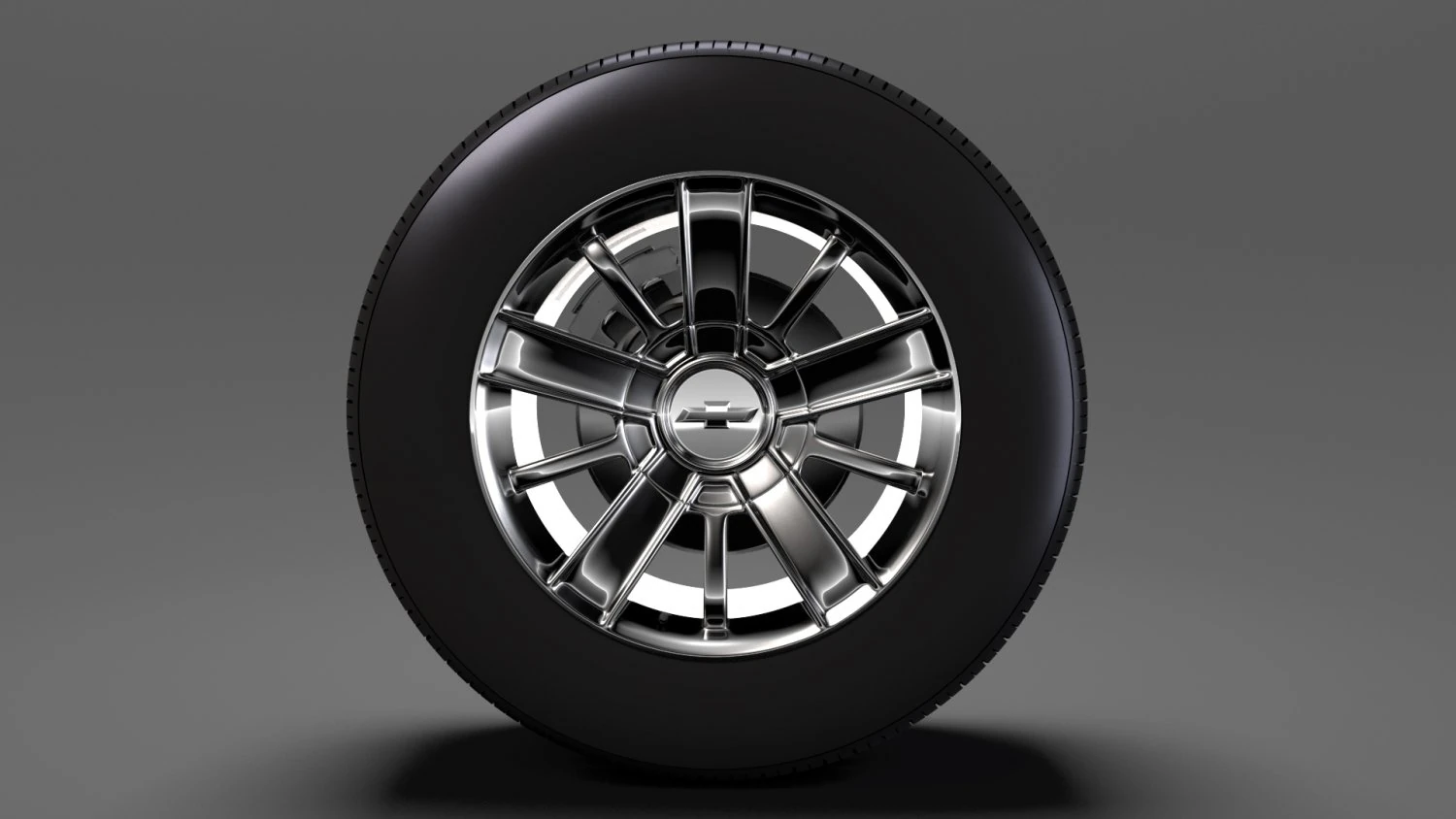 chevrolet silverado high country wheel 2017 3D Model .c4d .max .obj .3ds .fbx .stl .blend 