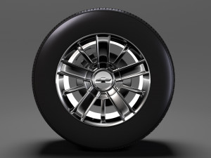 chevrolet silverado high country wheel 2017 3D मॉडल