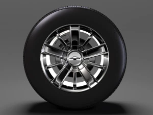 chevrolet silverado high country wheel 2017 3D Model