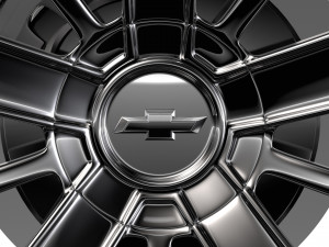 chevrolet silverado high country wheel 2017 Modelo 3D