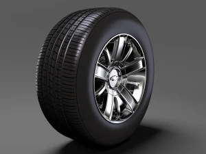chevrolet silverado high country wheel 2017 3D Model