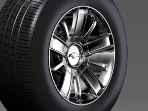 chevrolet silverado high country wheel 2017 3D Model