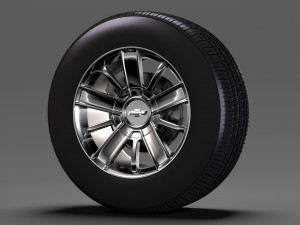 chevrolet silverado high country wheel 2017 Modelo 3D