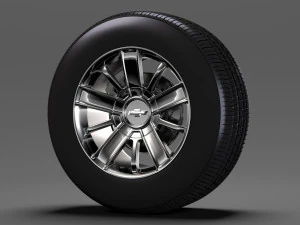 chevrolet silverado high country wheel 2017 3D Model
