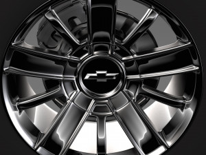 chevrolet silverado high country wheel 2017 Modelo 3D