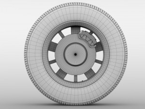 chevrolet silverado high country wheel 2017 Modelo 3D