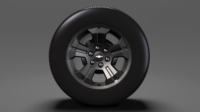 chevrolet silverado lt z71 wheel 2017 Modelo 3D .c4d .max .obj .3ds .fbx .stl .blend 