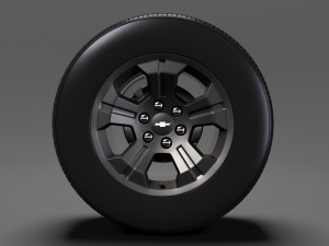 chevrolet silverado lt z71 wheel 2017 3D-Modell