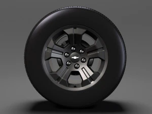 chevrolet silverado lt z71 wheel 2017 3D Model