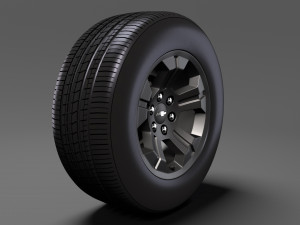 chevrolet silverado lt z71 wheel 2017 Modelo 3D