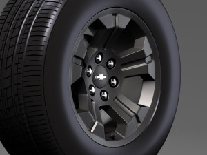 chevrolet silverado lt z71 wheel 2017 Modelo 3D
