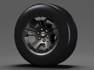 chevrolet silverado lt z71 wheel 2017 Modelo 3D
