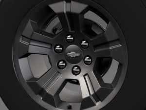 chevrolet silverado lt z71 wheel 2017 Modelo 3D