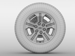 chevrolet silverado lt z71 wheel 2017 Modelo 3D
