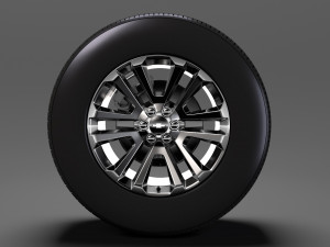 chevrolet silverado ltz wheel 2017 3D Модель
