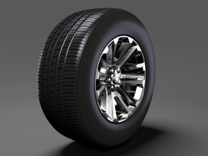 chevrolet silverado ltz wheel 2017 3D Модель