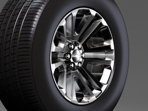 chevrolet silverado ltz wheel 2017 3D Модель