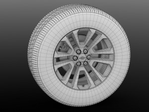 chevrolet silverado ltz wheel 2017 3D Модель