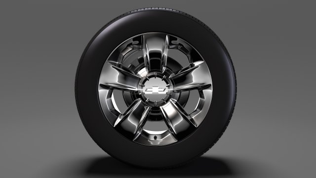 chevrolet silverado ltz z71 wheel 2017 3D Модель .c4d .max .obj .3ds .fbx .stl .blend 