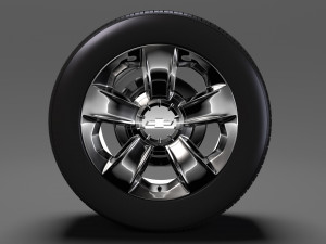 chevrolet silverado ltz z71 wheel 2017 3D 모델