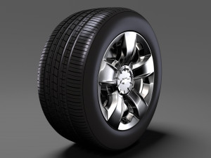 chevrolet silverado ltz z71 wheel 2017 3D Модель