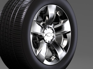 chevrolet silverado ltz z71 wheel 2017 3D Модель