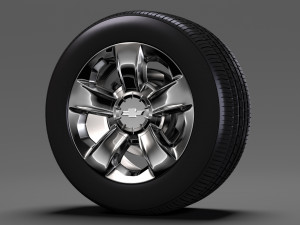 chevrolet silverado ltz z71 wheel 2017 3D Модель