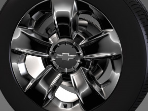 chevrolet silverado ltz z71 wheel 2017 3D Модель