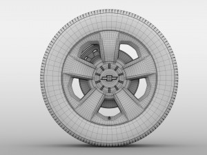 chevrolet silverado ltz z71 wheel 2017 3D Модель