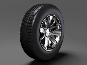 chevrolet silverado wheel 2017 3D Model