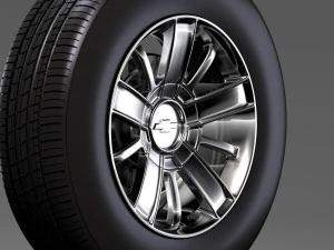 chevrolet silverado wheel 2017 3D Model