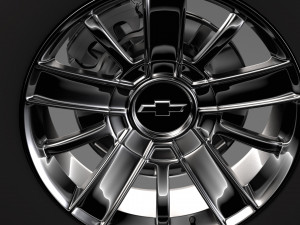 chevrolet silverado wheel 2017 3D Model