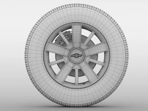 chevrolet silverado wheel 2017 3D Model
