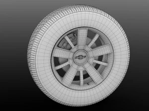 chevrolet silverado wheel 2017 3D Model