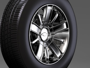 chevrolet silverado wheel 2017 Model 3D