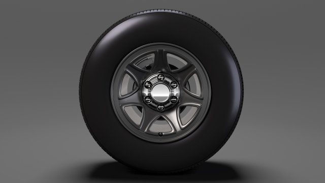 chevrolet silverado wt wheel 2017 Modello 3D .c4d .max .obj .3ds .fbx .stl .blend 