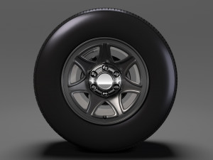 chevrolet silverado wt wheel 2017 3D 모델