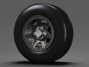 chevrolet silverado wt wheel 2017 Modello 3D