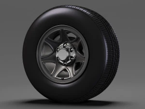 chevrolet silverado wt wheel 2017 3D Model
