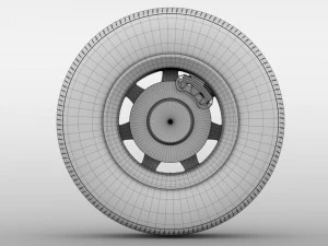 chevrolet silverado wt wheel 2017 3D Model