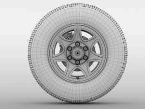 chevrolet silverado wt wheel 2017 Modello 3D
