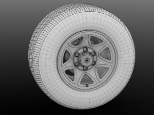 chevrolet silverado wt wheel 2017 Modello 3D