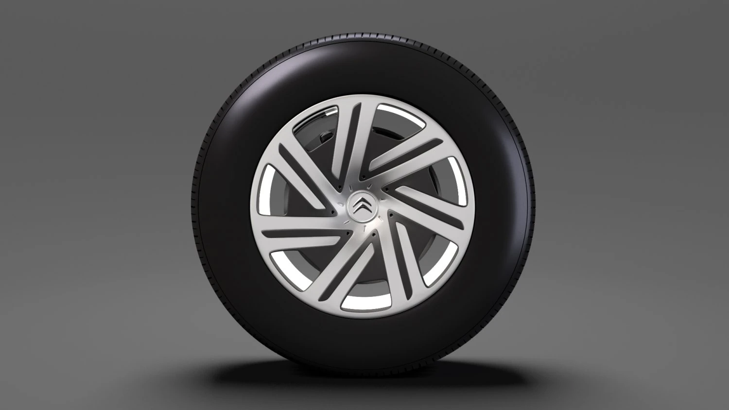 citroen berlingo wheel 2017 3D Model .c4d .max .obj .3ds .fbx .stl .blend
