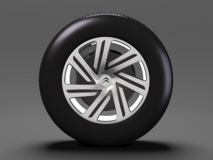 citroen berlingo wheel 2017 3D Model