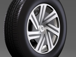 citroen berlingo wheel 2017 Modelo 3D